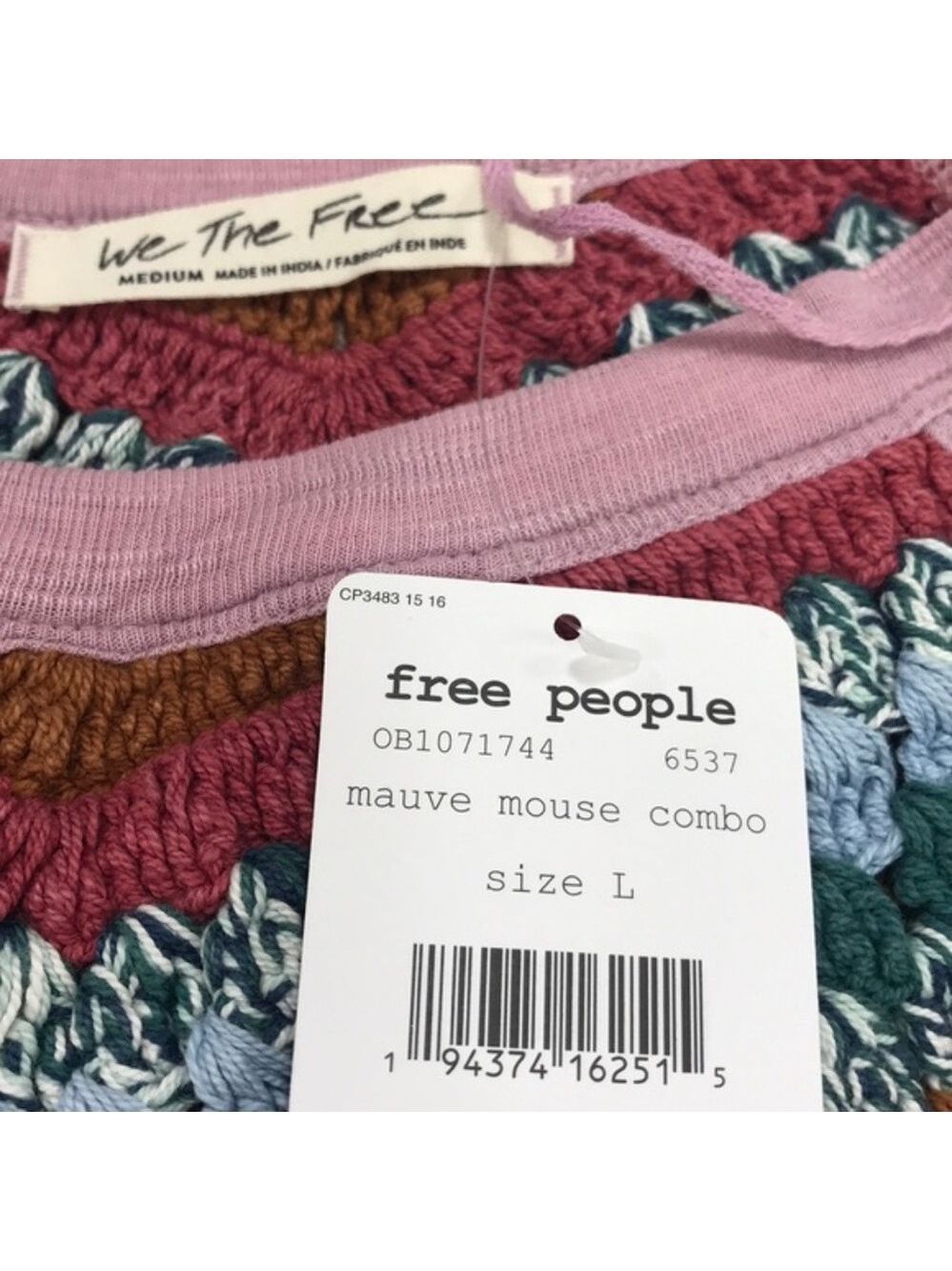 Women’s Pink Colorblock Embroidered Raglan Top - Picture 5 of 6